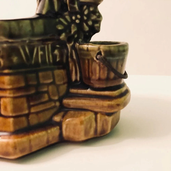 Vintage Mccoy Art Pottery Wishing Well  Planter USA - Picture 6 of 16